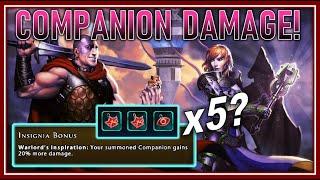 Can you Use x5 Warlord Inspiration for 100% more Companion Damage? How Many is Best? - Neverwinter