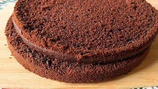 Шоколадный бисквит на сметане ! Рецепт шоколадного бисквита для торта !