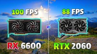 RX 6600 vs RTX 2060 | Gaming Benchmark 1080P | Test in 8 Games |