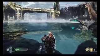 World serpent showing Direction to Kratos [God of war 4] - Live 