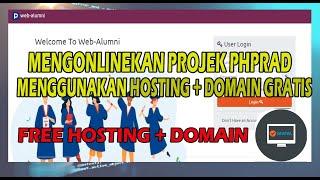 PHPRAD TUTORIAL - CARA MENGONLINEKAN PROJEK PHPRAD DI HOSTING DAN DOMAIN GRATIS