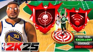 My *NEW* 300LB STEPHEN BURLY PG BUILD with LEGEND SHOOTING BADGES is UNSTOPPABLE on NBA 2K25!