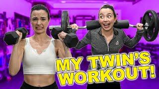 Trying My Twins Workout!