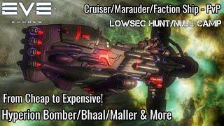 EVE Echoes PvP - Bomber(Marauder)/Faction/Cruiser Ship Combat - From Cheap To Expensive - 4th Year