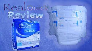 Real Quick Review Total Dry Plus Protection Adult brief  #adultDiaper