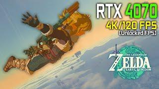 RTX 4070 Zelda Tears Of The Kingdom PC - Yuzu EA - Unlocked Framerate - 4K