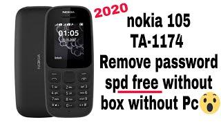 Nokia 105 TA-1174 security code unlock without box without pc 2020