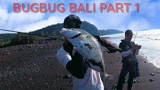 PANIK!!!  CASTING PINGGIRAN MALAH DISERBU BOILING BLUEFIN DI PANTAI BUGBUG KARANGASEM BALI