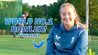 WORLD NO.1 BOWLER Sophie Ecclestone on the growth of Women's Cricket and THE ASHES!