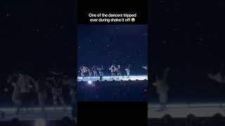 Taylor Swift's backup dancer trips onstage 🫣