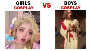 Girls COSPLAY vs Boys COSPLAY #memes #boysvsgirlsmemes