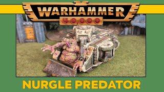 Nurgle Predator Build and Painting Chaos Space Marines | Warhammer 40k 2nd edition