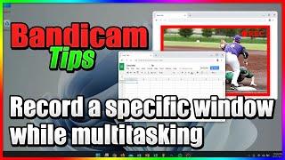How to record a specific window while multitasking - background screen recorder