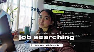 job searching ep. 1 | studying SQL + application tracker using notion, packing for austin  ₊˚ˑ༄