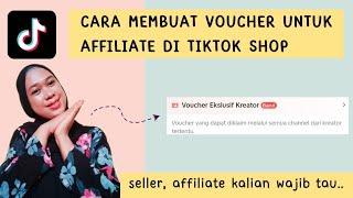 VOUCHER EKSKLUSIF KREATOR TIKTOK SHOP || VOUCHER AFFILIATE TIKTOK || VOUCHER LIVE TIKTOK