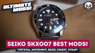 Best Seiko SKX Mods! Movement, Ceramic Bezel, Sapphire Crystal, Milanese Strap. SO SEXY!