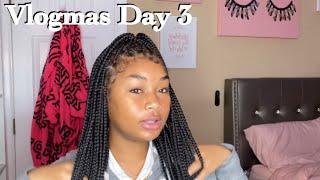 Styling my hair at 5am!|VLOGMAS DAY 3|