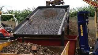 VIDEO 1 TEST-TRIAL RUN NEW DEMO SOIL WASTE SCREENER UPRATED MK3 MODEL