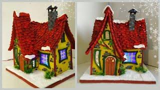 DIY Fairy House Cottage Using Cardboard/ How To Make a DIY Cardboard House