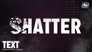 Create Stunning Shatter Text Effects | After Effects Tutorial