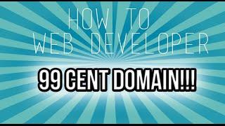 How To Web Developer - 99 CENT DOMAIN!!