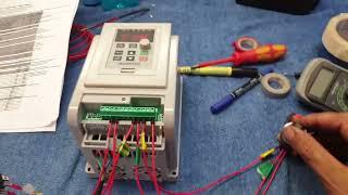 How to wire a AT-1 Vfd for external potentiometer and external forward/reverse/stop