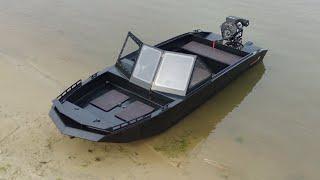 Литровый мотор болотоход и обзор лодки GOONCH 500 fish m
