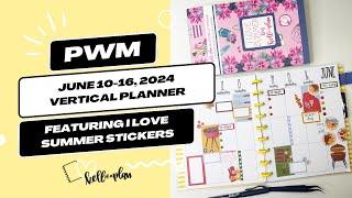 Plan with Me- June 10-16, 2024- Vertical Kellofaplan Planner