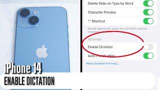 iPhone 14 - How to enable dictation, voice typing  iPhone 14 / Plus / Pro / Pro Max