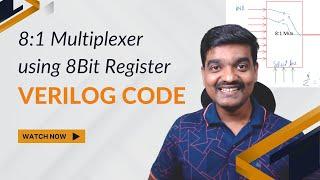 8to1 Mux using 8Bit Register Verilog Code | Verilog Tutorial