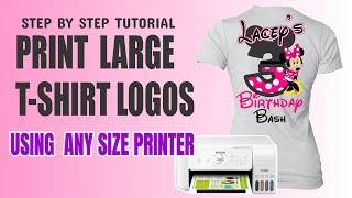 How to create larger t-shirt logos with your regular printer