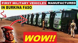 WOW!!. IBRAHIM TRAORE PRESENTS THE FIRST MILITARY VEHICLES ASSEMBLED IN BURKINA FASO.