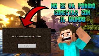 No se ha podido conectar con el mundo (Actualizado) | Resolviendo problemas