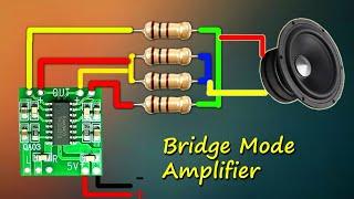 Powerful Bass Bridge Mode Amplifer Using Pam8403| Mini 5 volt amplifier