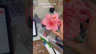 Making a clay flower #somestuff #art #clay #painting #flower s er