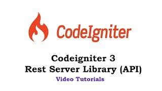 #7 Codeigniter 3 - Rest Server Library API - Generate PHP Token for User Authorization