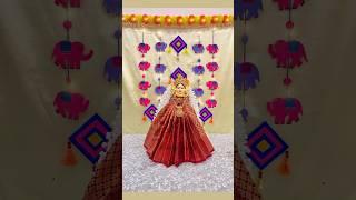 Varamahalakshmi saree drapping #sareedrapping #varalakshmi