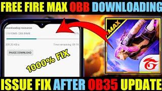 FREE FIRE MAX Downloading Resources Problem Fix 2022 OB35 Update | FF MAX Downloading Resources Fix