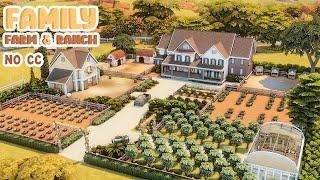 Huge Family Farm & Ranch  Sims 4 Speed Build
