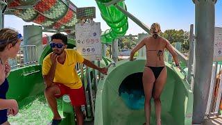 Waterslides at Aquajoy Waterpark - Manavgat, Antalya, Turkey