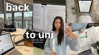 UNI VLOG  12hr productive days, library study, apartment cleanup, home alone, packing for Japan