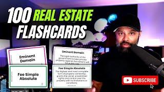 Real Estate Flashcards | 100 Top Vocab Words For The Real Estate Exam