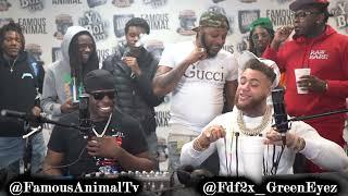 Louisiana Rapper Green Eyez Stops by Drops Hot Freestyle on Famous Animal Tv