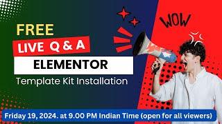 Live Tutorial - How To Install Elementor Template kit | Elementor Envato Template kits