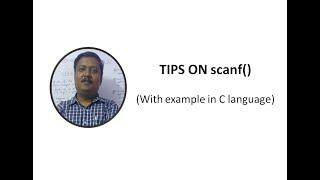 scanf() tips - behavior of scanf function explained with example