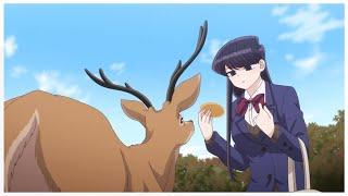 Komi Feeding a Dear - Cute!