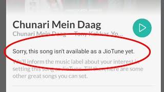 JioTune Fix Sorry, this song isn't available as a JioTunes yet Problem Solve