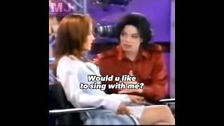 Michael Jackson wanted to sing with his wife  #shorts