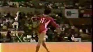 1981 Chunichi Cup gymnastia Albina Shishova FX