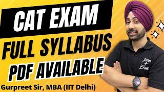 CAT Exam 2024 Syllabus Uncovered: Get the PDF Now!